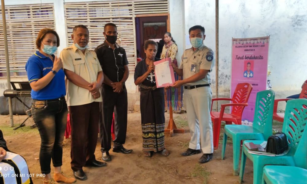Jasa Raharja NTT Beri Santunan Rp 50 Juta kepada Ahli Waris Mahasiswa yang Tewas Digilas Tronton