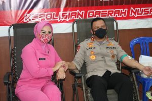 Sambut HUT Polri, Polda NTT dan Bhayangkari Sumbang 88 Kantong Darah