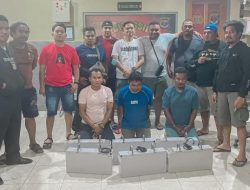 Polda NTT Bekuk 3 Pencuri Battrey Tower Telkomsel di Kupang