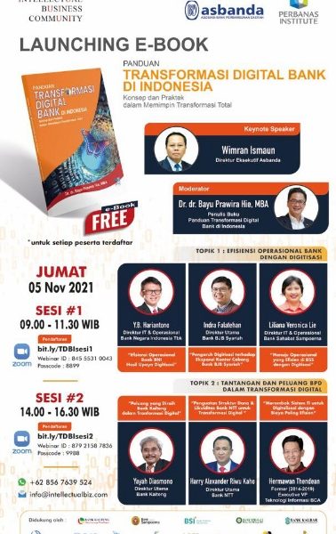 Dirut Bank NTT Narasumber Launching E-Book Panduan Transformasi Digital Bank di Indonesia