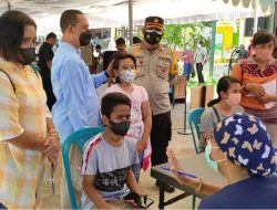 Perdana di Kupang, Polresta Gelar Vaksinasi Covid-19 untuk Anak Usia 6-11 Tahun