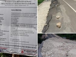 Baru Selesai Dikerjakan, Jalan Hotmix Oelbiteno-Hualoko Sudah Rusak