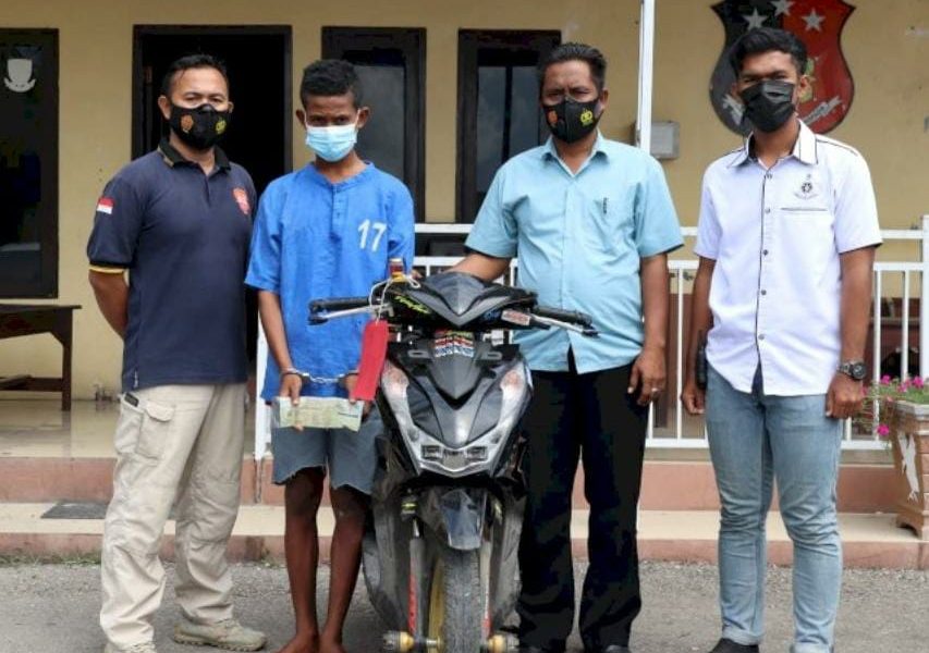 Polisi Amankan Pencuri Sepeda Motor di Kupang