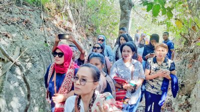 IAD Kabupaten Kupang Kunjungi Gua Peninggalan Jepang di Kampung Bonen