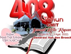 Jemaat GMIT Kota Kupang Launching Perayaan HUT Ke-408, Gelar Aneka Kegiatan