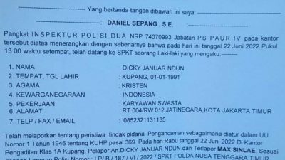 Mengaku Diancam, PH Randy Badjideh Polisikan Max Sinlae di Polda NTT