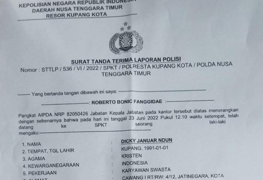 Pengacara Randy Badjideh Polisikan Jekson Manafe dan Teresia Manafe di Polresta Kupang