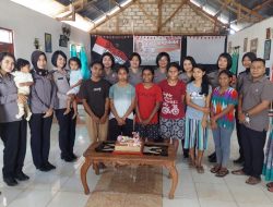 Rayakan HUT Ke-74 Polwan, Polwan Biro SDM Polda NTT Berbagi dengan Anak Panti Asuhan