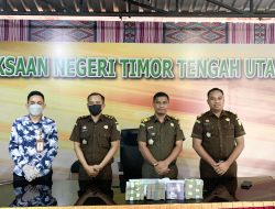 Selama 2022, Kejari TTU Setor Rp1,9 Miliar ke Kas Negara, Hasil Perkara Korupsi