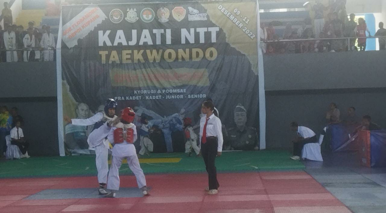 Turnamen Taekwondo Kajati NTT Libatkan 37 Wasit, Ada 4 Wasit Nasional