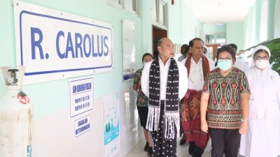 Dukung Pelayanan di RS St. Carolus Borromeus Kupang, Gubernur VBL Secara Pribadi Beri Bantuan Ambulans