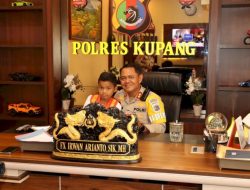 Hendak Ucapkan Terima Kasih, Nono Temui Kapolres Kupang, Ingin jadi Polisi
