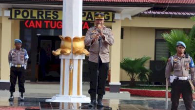 Pimpin Apel Perdana, Wakapolres Kupang Yulianus Lau Ajak Anggota Saling Bekerja Sama