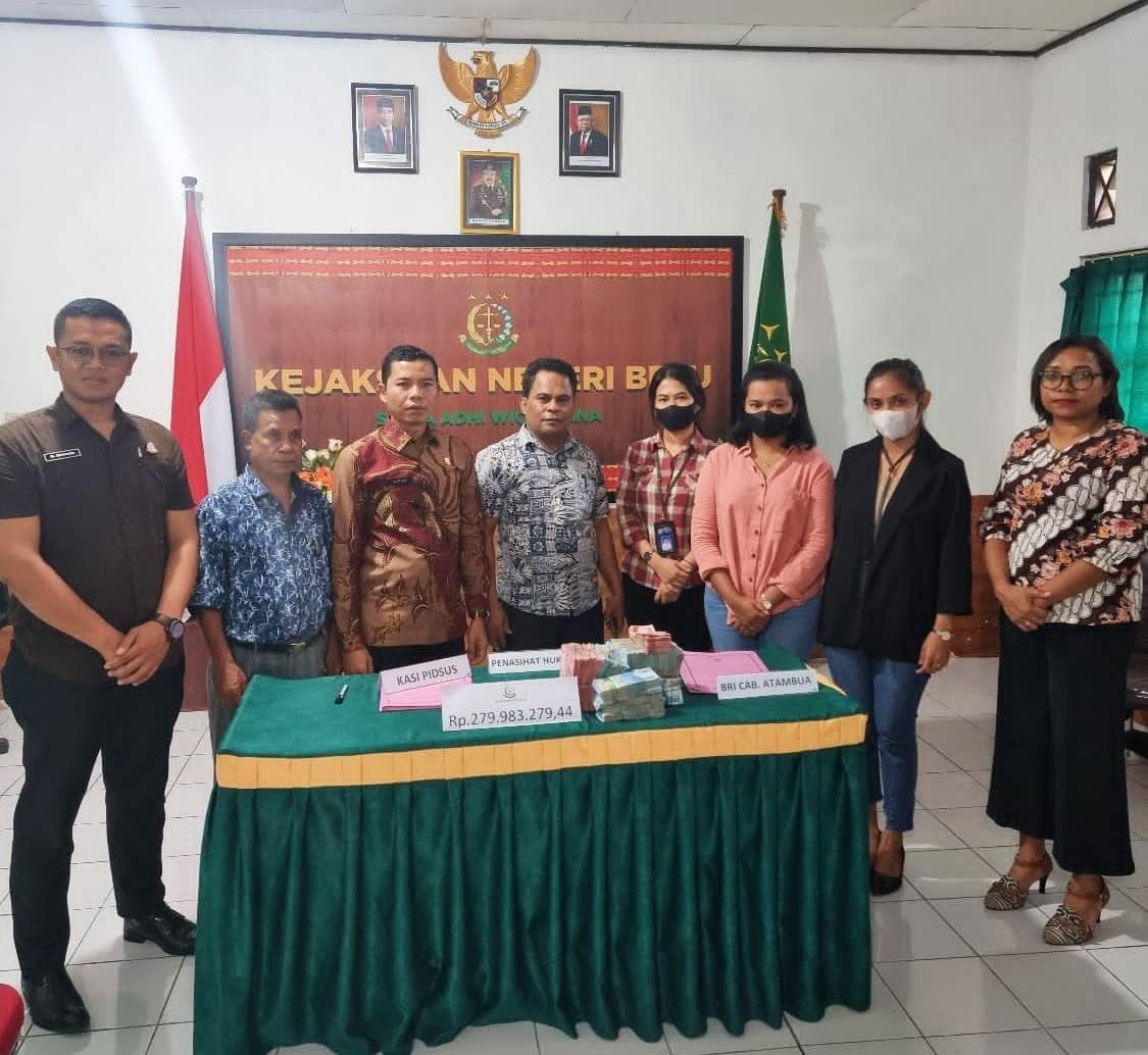 Tersangka Dugaan Korupsi Tanki Septic Malaka Kembalikan Kerugian Negara Rp279 Juta