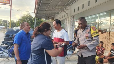 Peduli 45 KK Korban Longsor Takari, GAMKI NTT Salurkan Bantuan Sembako