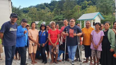 Peduli 45 KK Korban Longsor Takari, GAMKI NTT Salurkan Bantuan Sembako