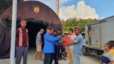 Peduli 45 KK Korban Longsor Takari, GAMKI NTT Salurkan Bantuan Sembako