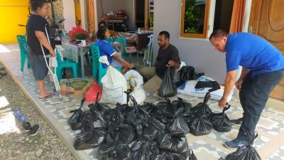 Peduli 45 KK Korban Longsor Takari, GAMKI NTT Salurkan Bantuan Sembako