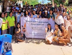 Remaja GMIT Paulus Kupang Peduli Stunting, Sisihkan Uang Jajan untuk PMT Balita dan Vitamin Bumil di Posyandu Kenari