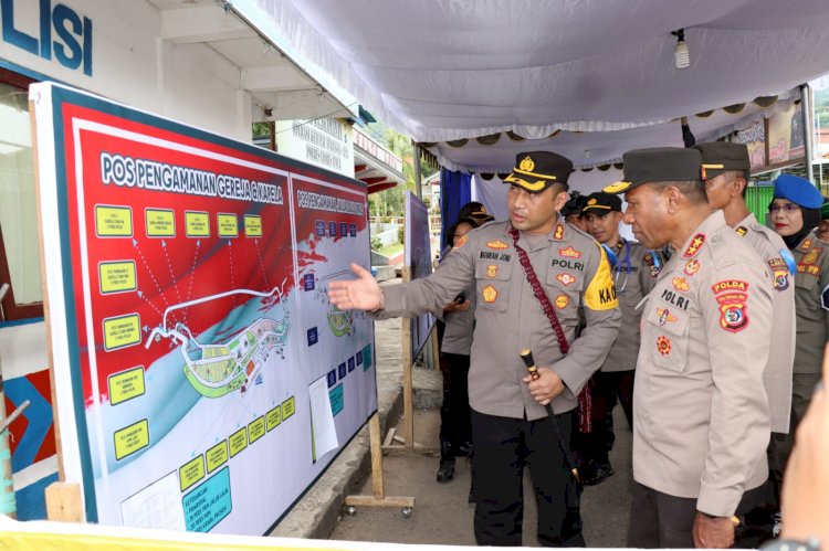 Kapolda NTT Cek Langsung Pos Pengamanan Semana Santa 2023 di Larantuka