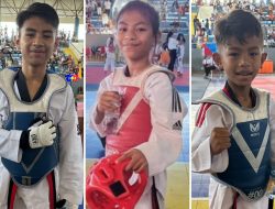 Prestasi Gemilang Trio Baranuri, Dulang 3 Medali Emas pada Turnamen Taekwondo Liliba