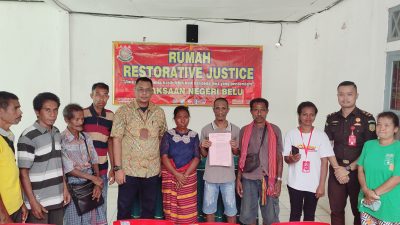 Kejari Belu Kembali Sukses Selesaikan Kasus Penganiayaan Secara Restorative Justice
