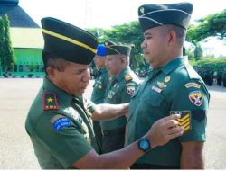 141 Prajurit Korem 161/Wira Sakti Kupang Naik Pangkat