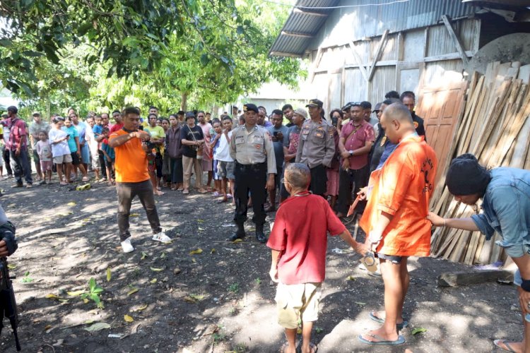 Rekonstruksi Kasus Pembunuhan Sadis di Desa Kuanheum, 18 Adegan Ungkap Detik-Detik Tragis