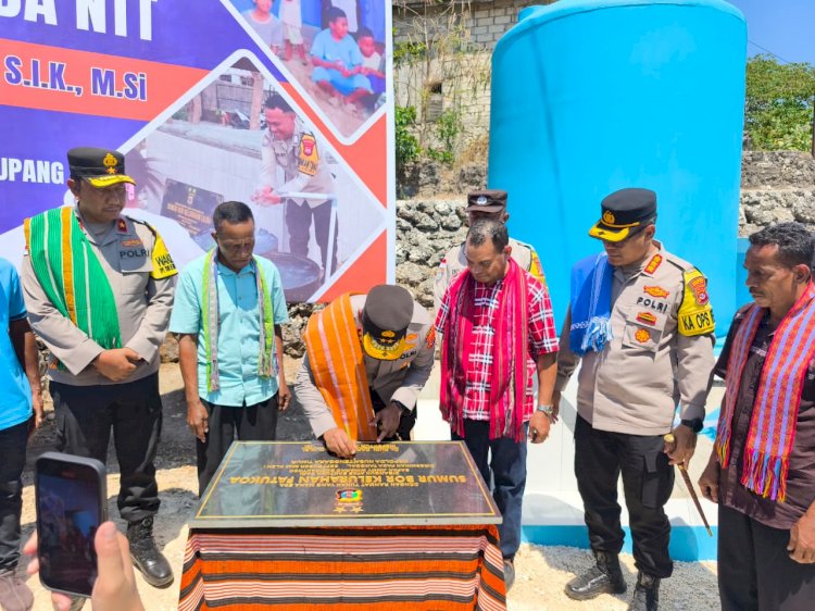 “Sumber Air Su Dekat“, Kapolda NTT Resmikan Sumur Bor di Liliba, Sikumana dan Fatukoa