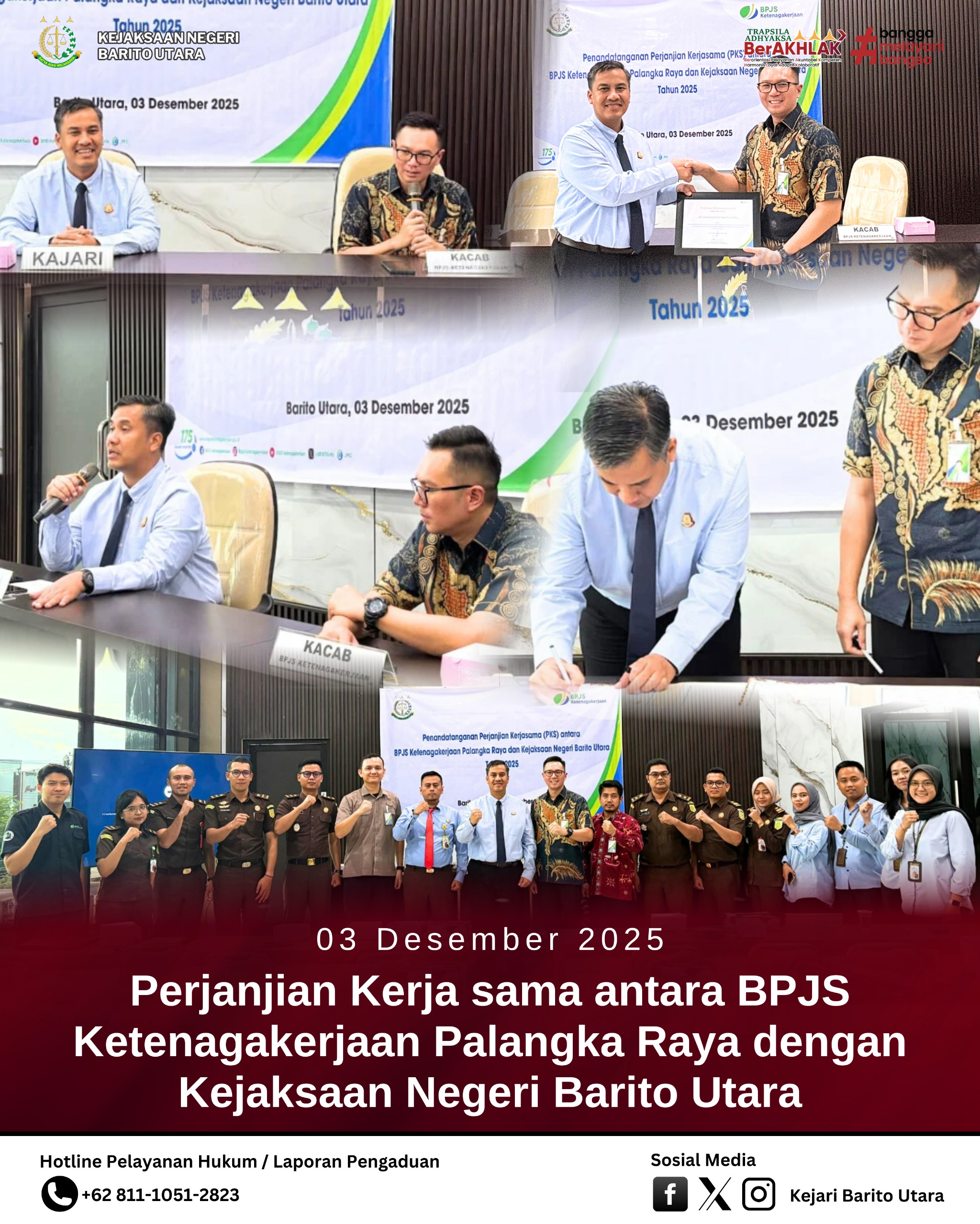 Kepemimpinan Fredy Simanjuntak Perkuat Peran Kejari Barito Utara, Tiga Kerja Sama Strategis Diteken dalam Sebulan Kepemimpinan Fredy Simanjuntak Perkuat Peran Kejari Barito Utara, Tiga Kerja Sama Strategis Diteken dalam Sebulan