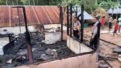 Tragis! Ditinggal ke Ibadah Minggu di Gereja, Rumah Warga di TTS Ludes Terbakar