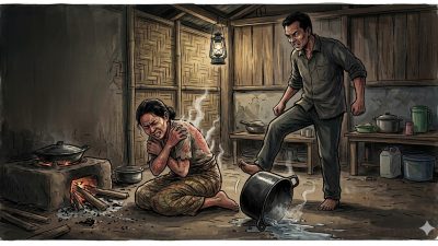 Tak Diberi Uang Rp50 Ribu, Suami di TTS Tendang Air Panas ke Tubuh Istri, Korban Kritis dengan Luka Bakar Parah