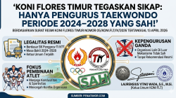 KONI Flores Timur Tegaskan Sikap, Hanya Pengurus Taekwondo Periode 2024–2028 yang Sah!