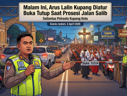 Malam Ini, Arus Lalin Kupang Diatur Buka Tutup Saat Prosesi Jalan Salib
