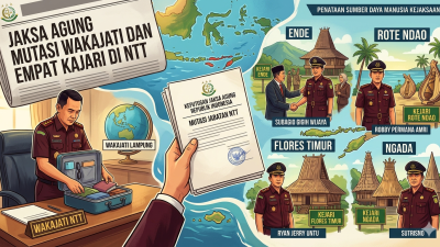 Jaksa Agung Mutasi Wakajati dan Empat Kajari di NTT