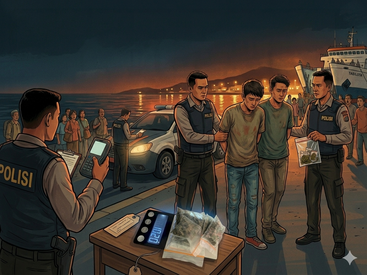 MIRIS! Pelajar Tertangkap Bawa Ganja di Larantuka, Positif Narkoba