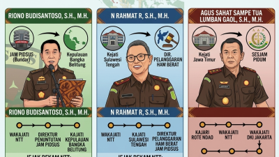 Mutasi Kejaksaan RI, Tiga Mantan Wakajati NTT Mendapat Amanah Jabatan Baru
