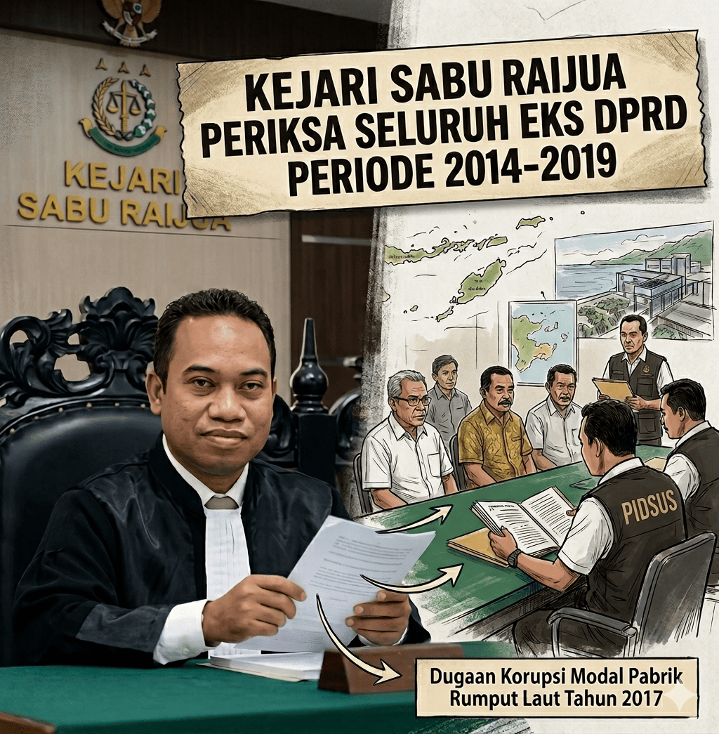 Kejari Sabu Raijua Periksa Seluruh Eks DPRD, Dugaan Korupsi Modal Pabrik Rumput Laut
