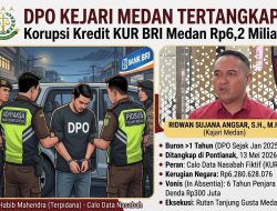 DPO Kejari Medan Tertangkap! Korupsi Kredit KUR BRI Rp6,2 Miliar
