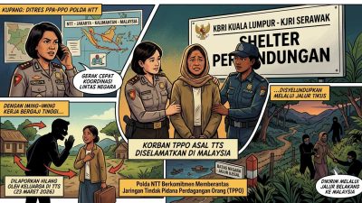 Polda NTT Selamatkan Korban TPPO Asal TTS, Diselundupkan Lewat Jalur Tikus ke Malaysia