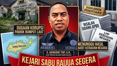 Kejari Sabu Raijua Segera Tetapkan Tersangka Kasus Pabrik Rumput Laut