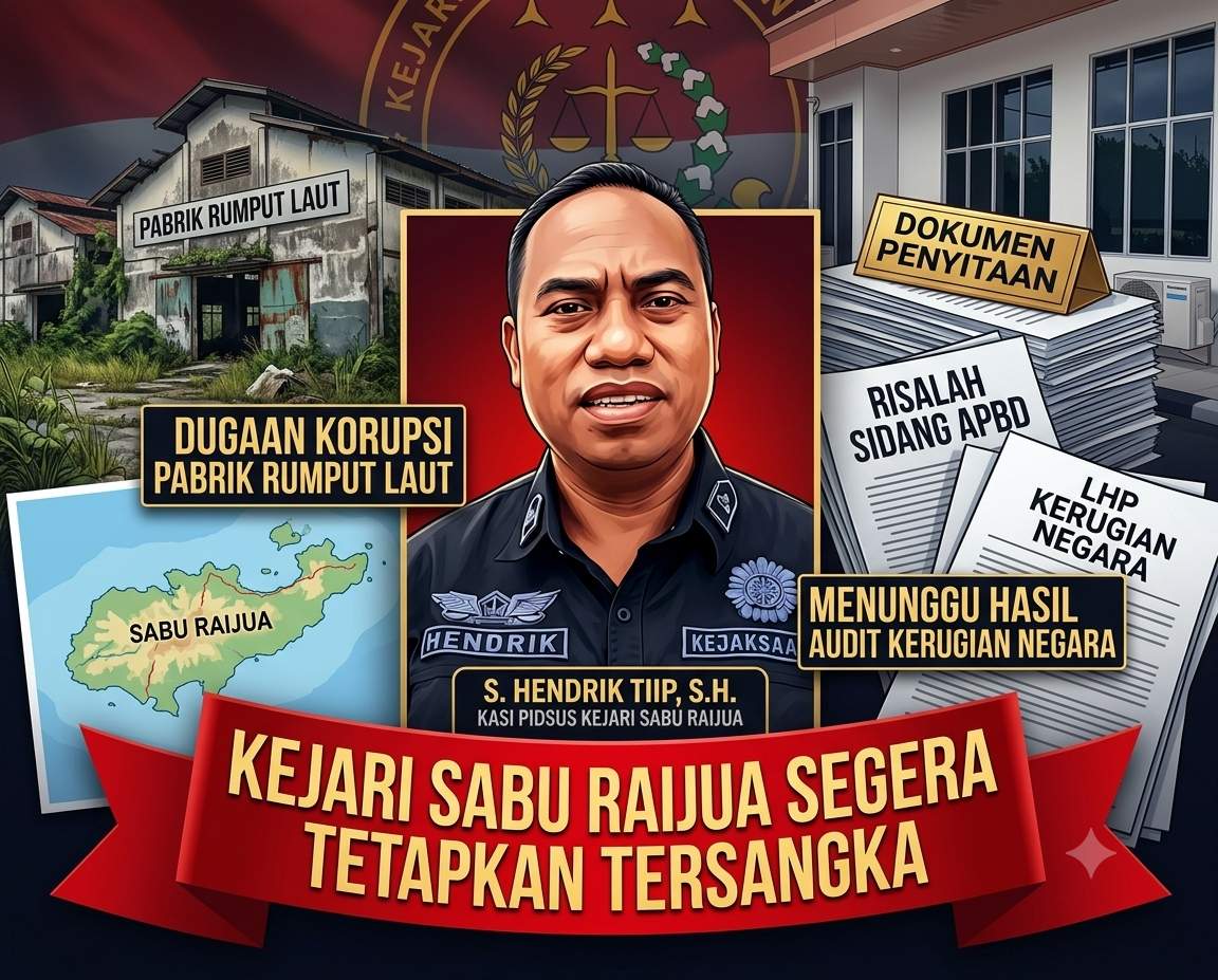 Kejari Sabu Raijua Segera Tetapkan Tersangka Kasus Pabrik Rumput Laut Kejari Sabu Raijua Segera Tetapkan Tersangka Kasus Pabrik Rumput Laut