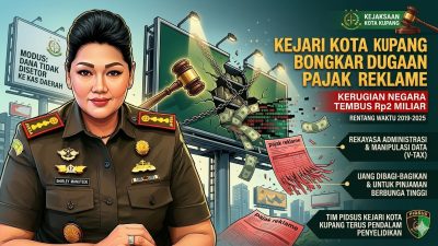Kejari Kota Kupang Bongkar Dugaan Korupsi Pajak Reklame, Kerugian Negara Tembus Rp2 Miliar
