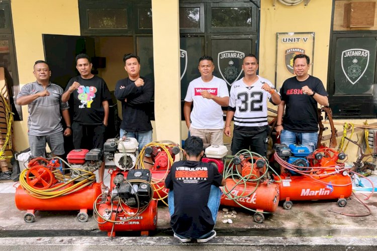 Kompresor Tambal Ban Digasak Saat Bengkel Tutup, Pelaku Dibekuk di Lasiana